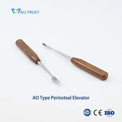 AO Type Periosteal Elevator - Flat 6 mm / Curved 10 mm